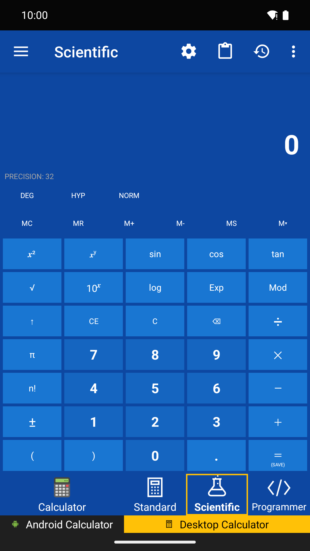 Calculator 10 scientific calculator